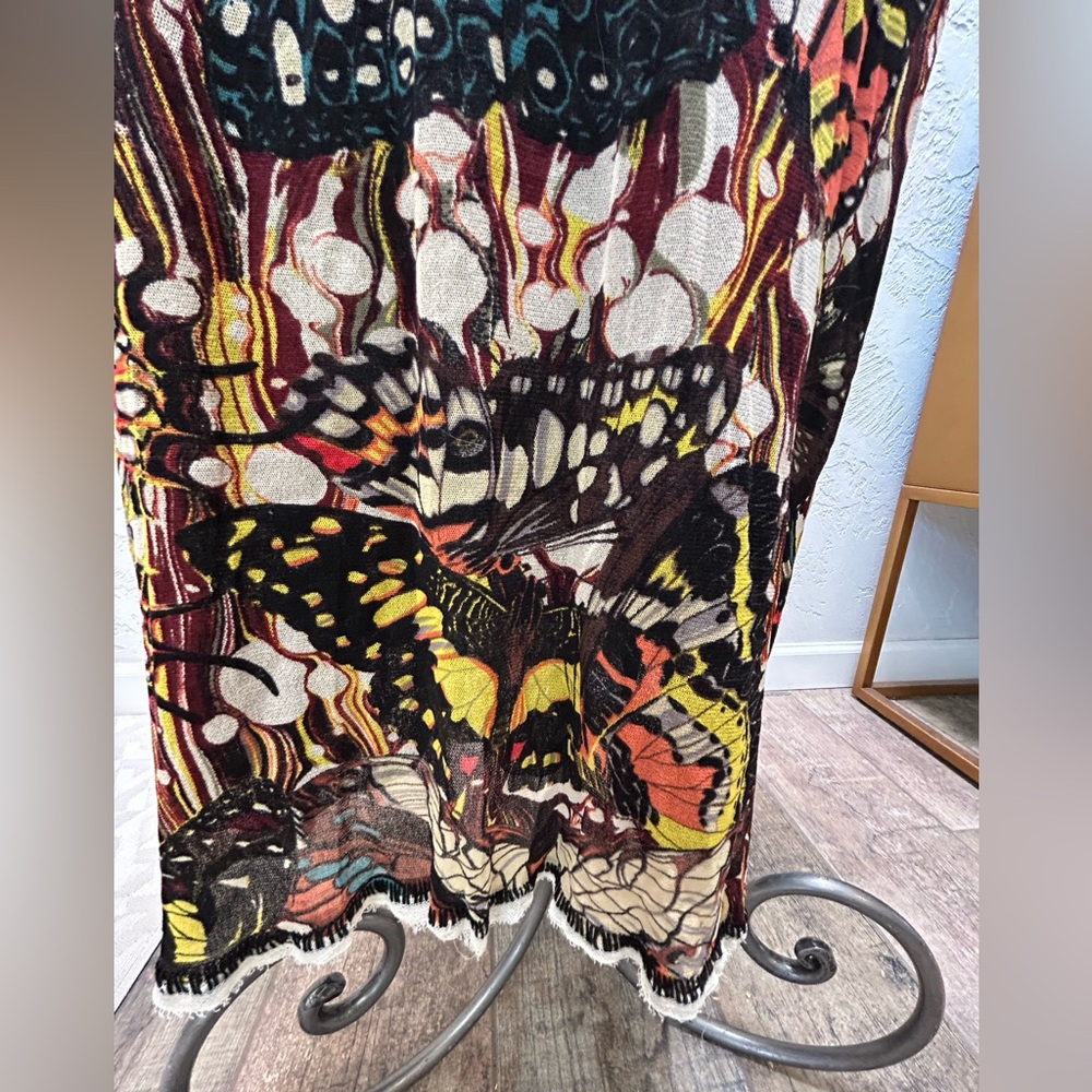 Jean Paul Gaultier Vintage Butterfly-Print Maxi Skirt Size Large - Picture 5 of 5